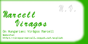 marcell viragos business card