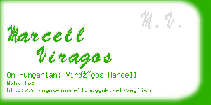 marcell viragos business card